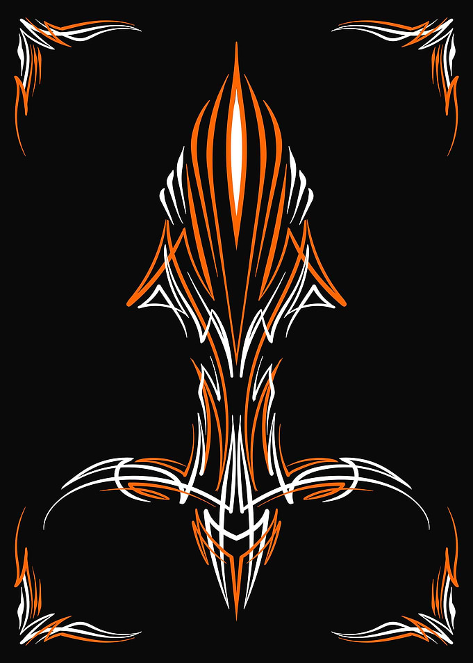 Retro Floral Pinstriping