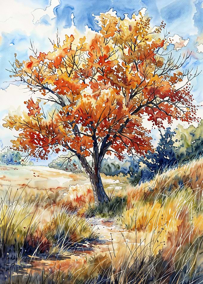 Fiery Foliage Path