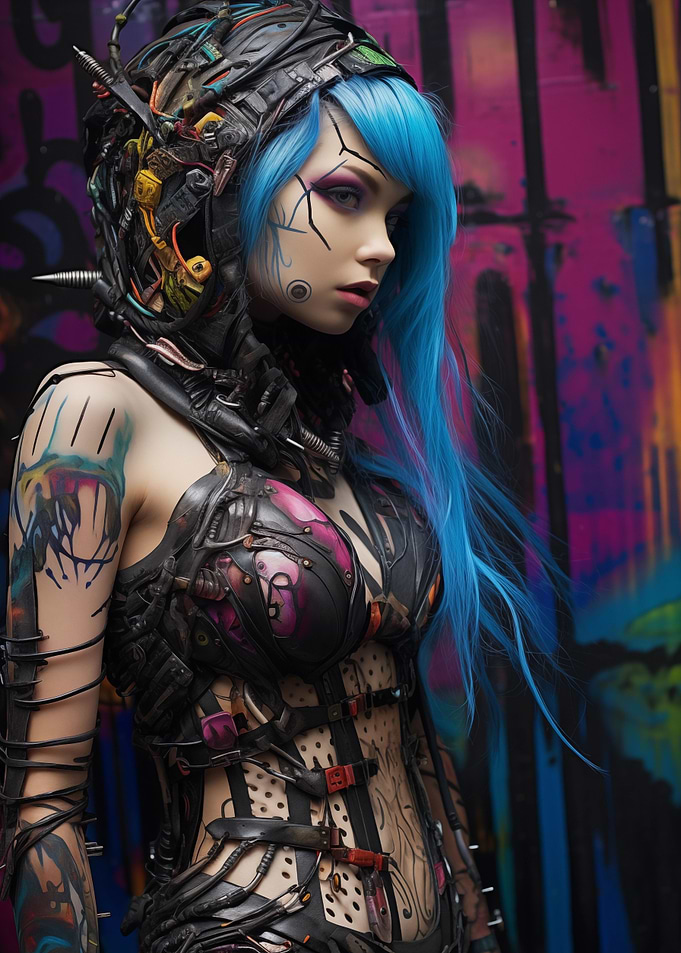 Cybergoth Babe No7