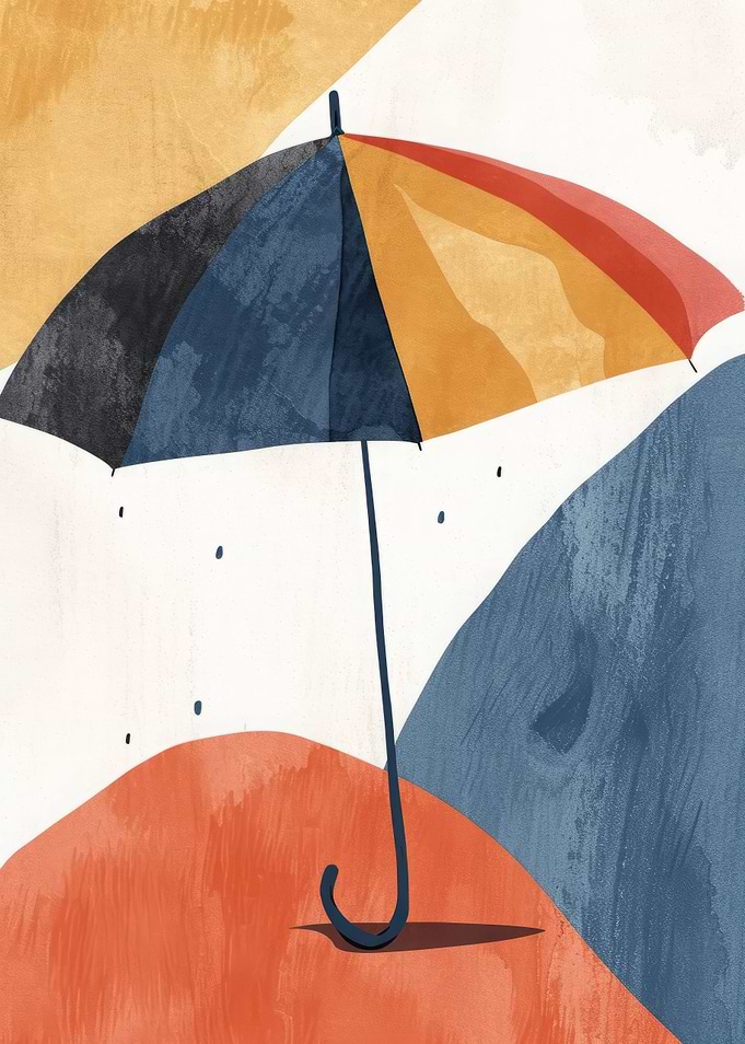 Minimalist Deco Umbrella