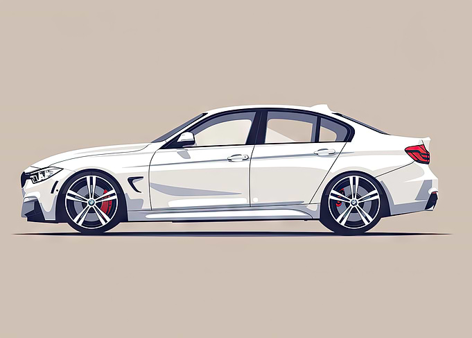 White Sports Car