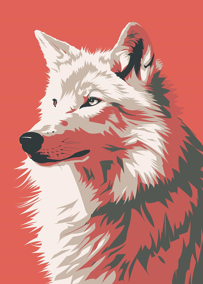 Wolf Retro Minimal