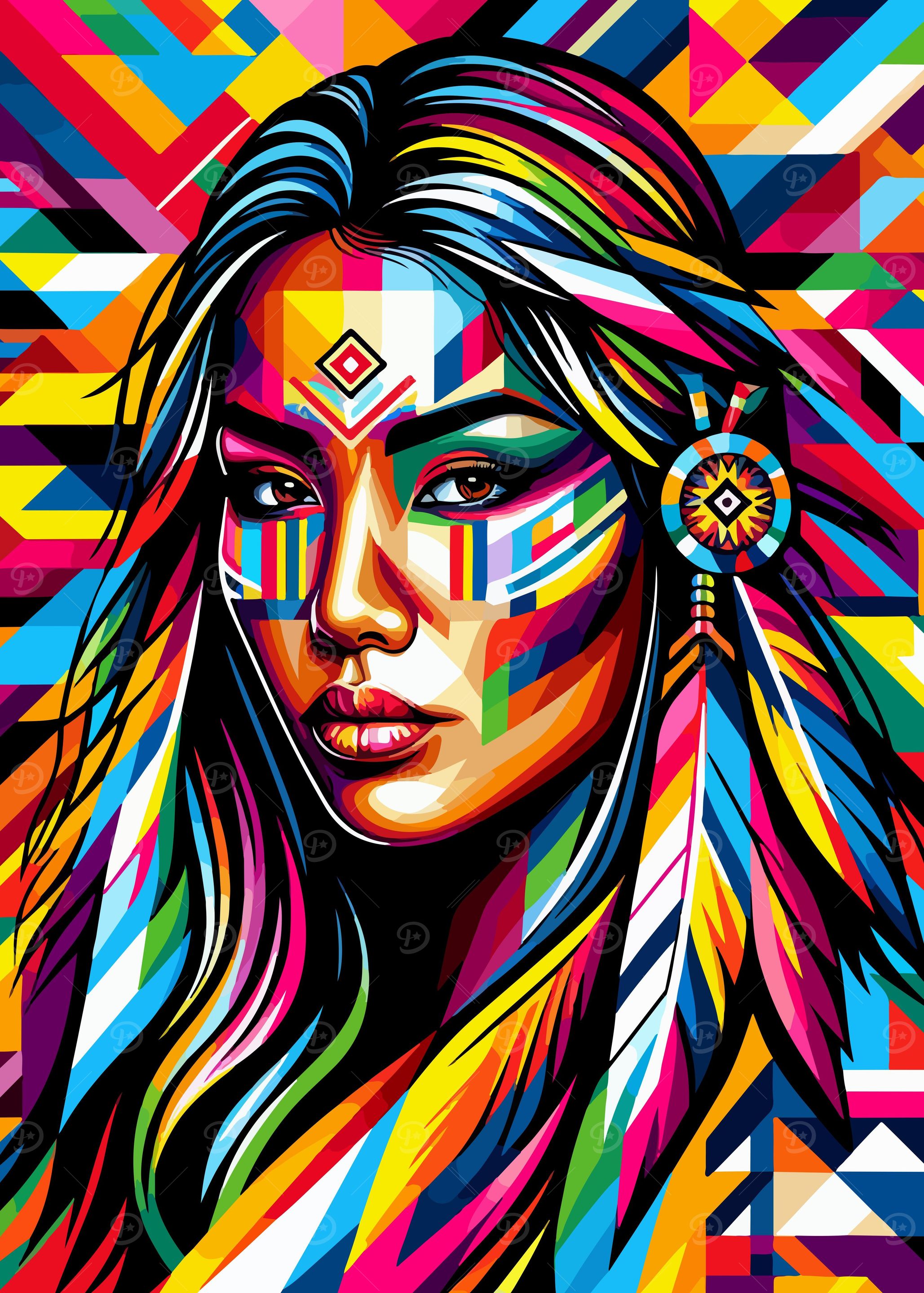 Native American girl wpap