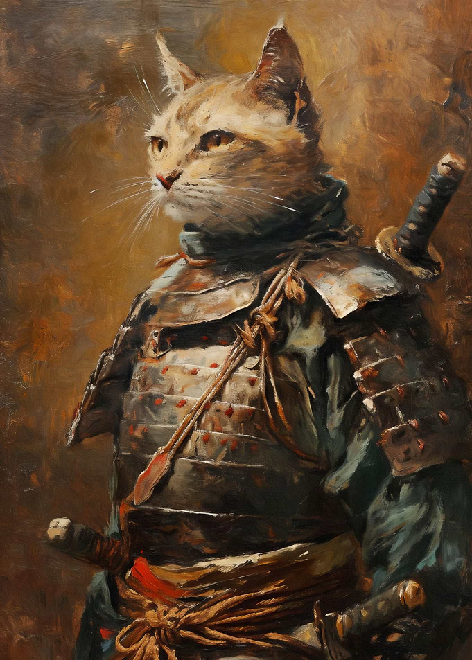 Samurai cat