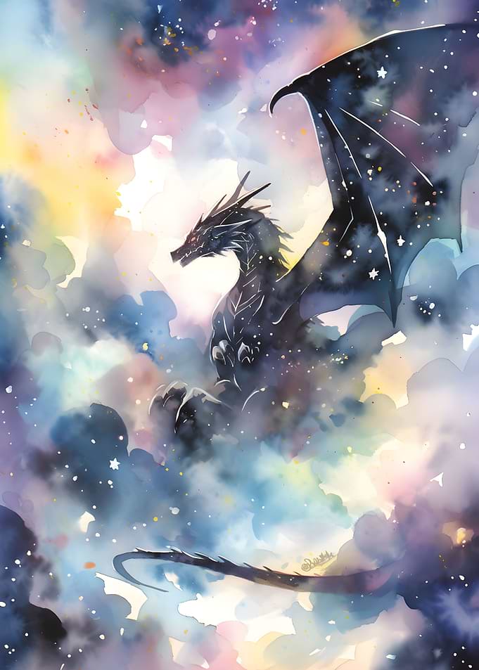 Dragon In Clouds