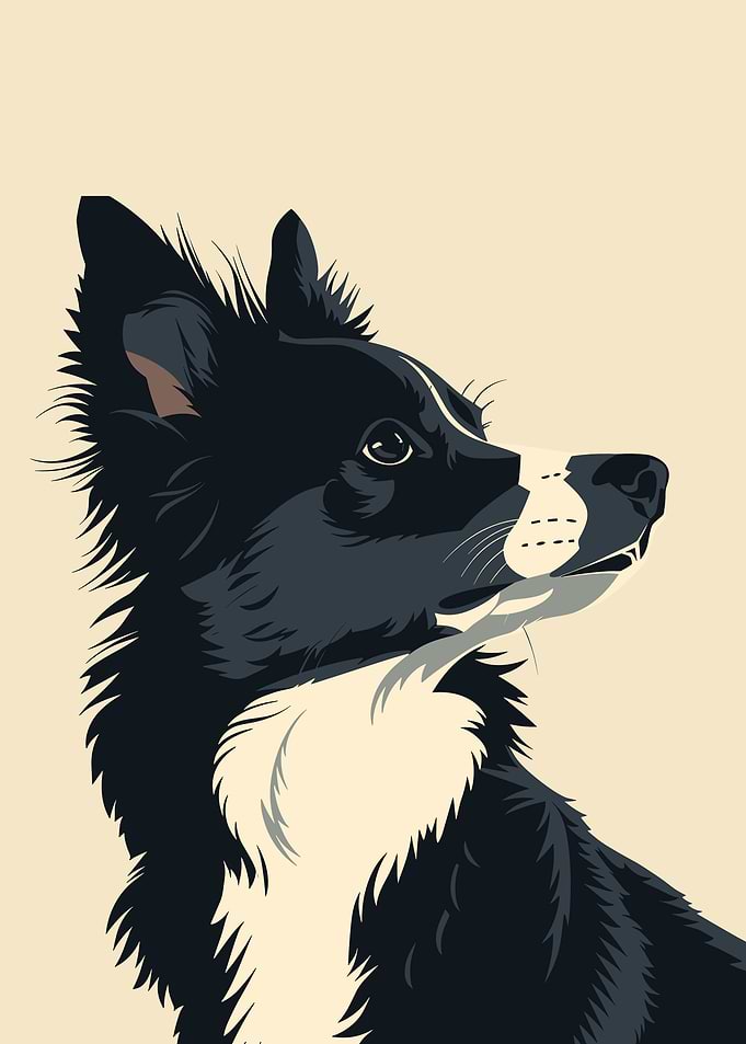 Dog Retro Minimal