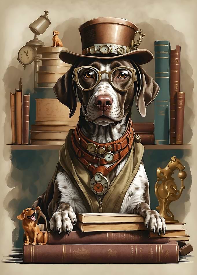 Smart German Pointer Dog