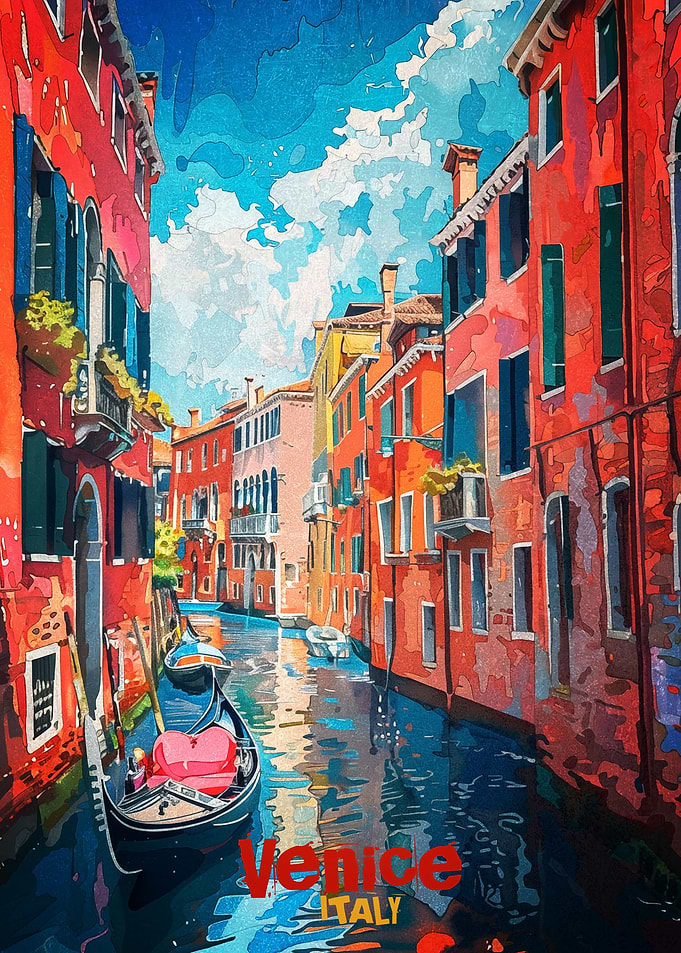 Venice Art Poster