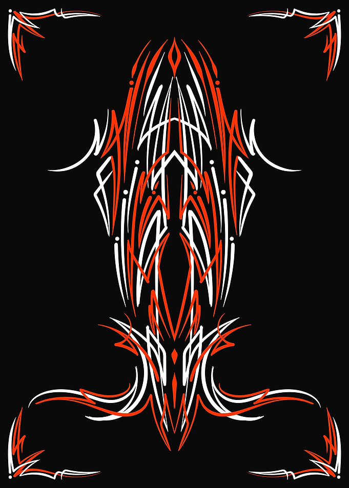 Retro Floral Pinstriping