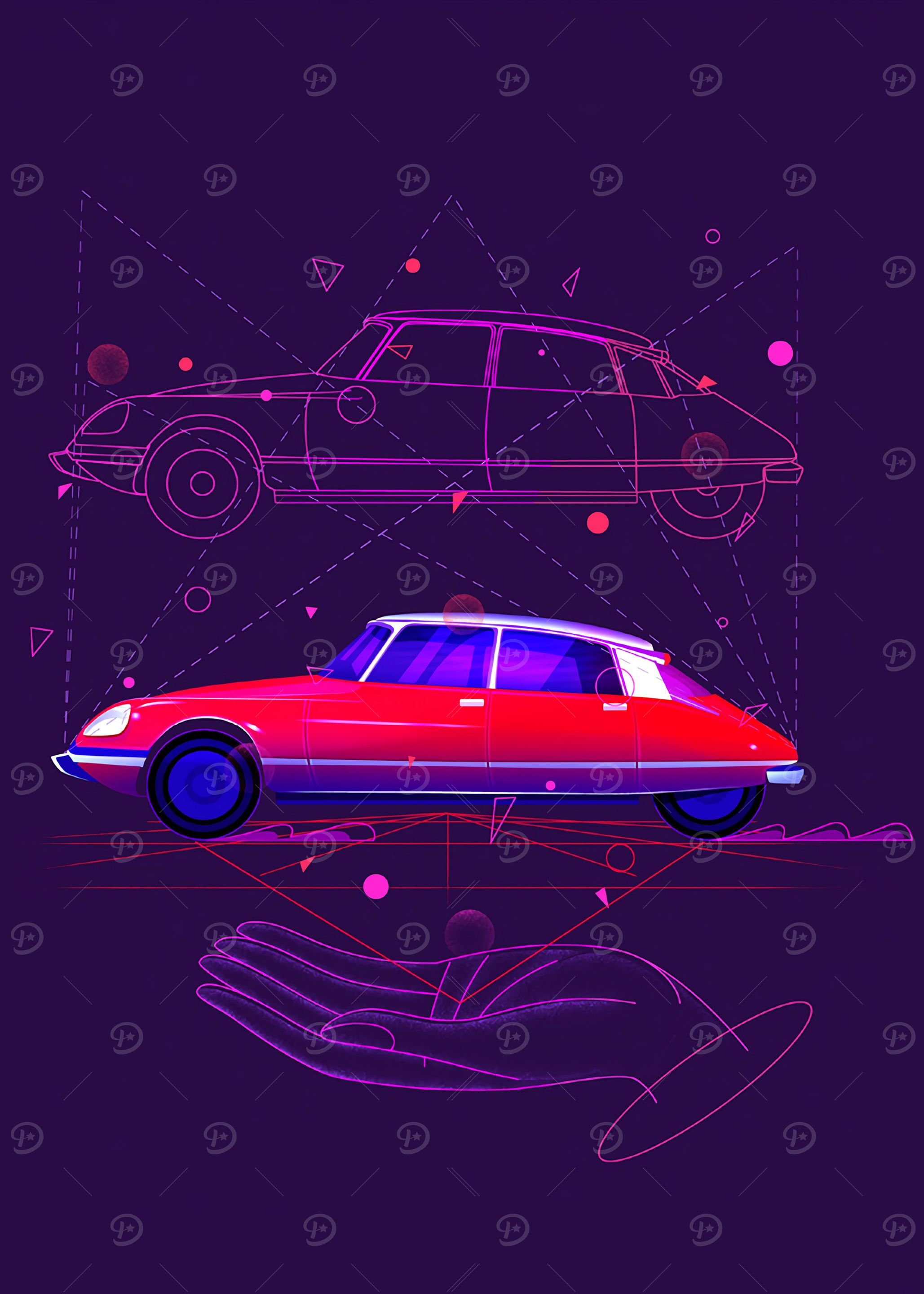 retro car