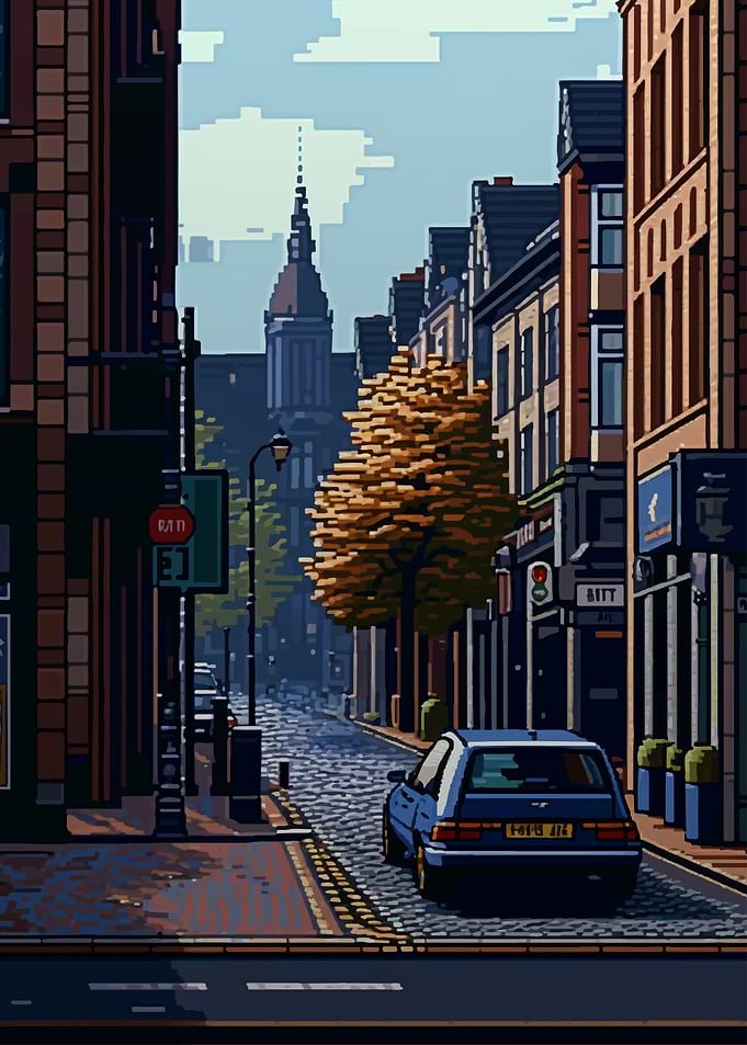 Bochum City Pixel Art