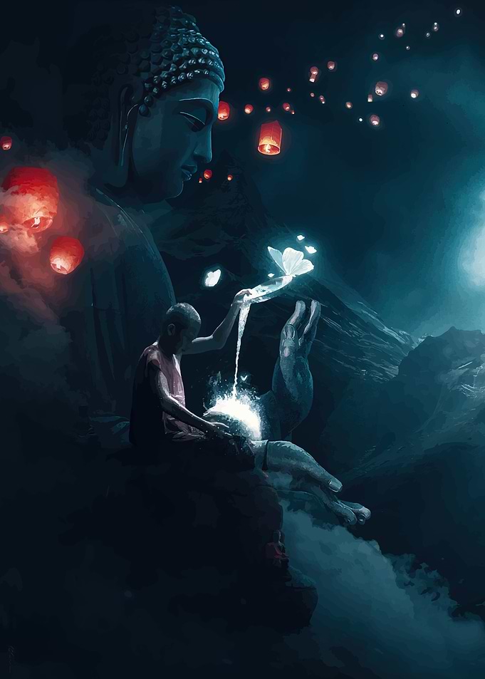 buddha monk enlightment
