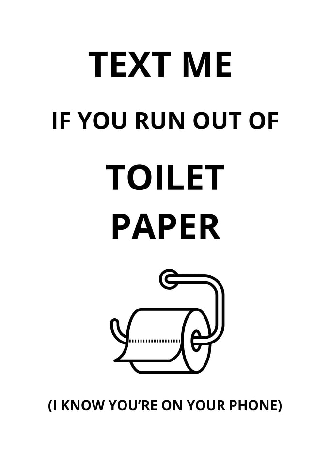 funny bathroom decor