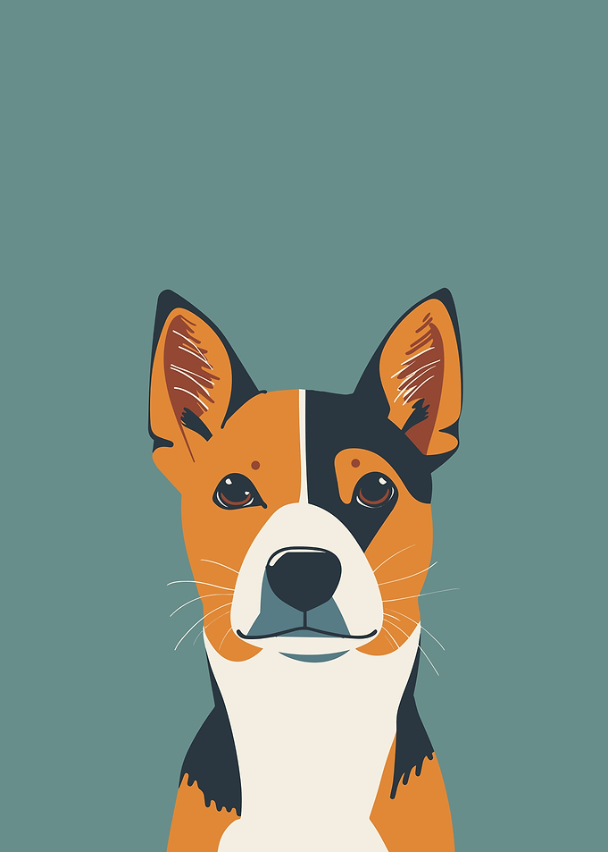 Dog Retro Minimal