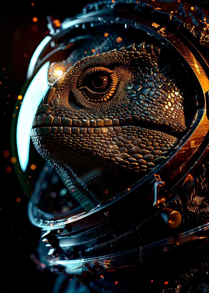 Lizard Astronaut
