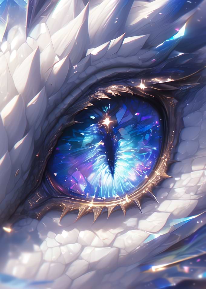 White dragon eye Universe