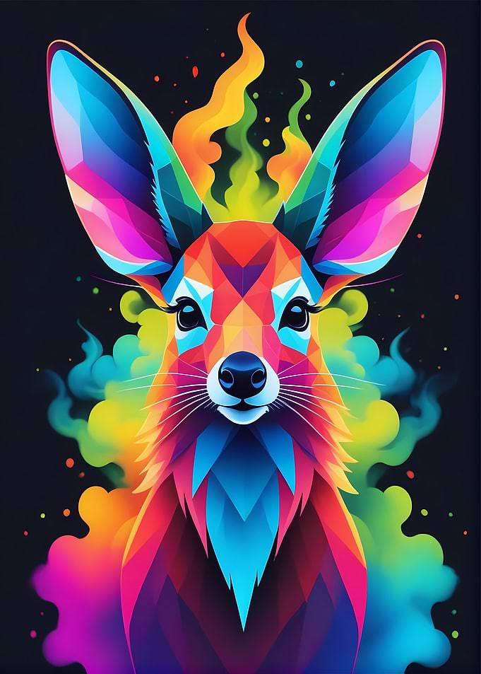 Geometric Color Mousedeer