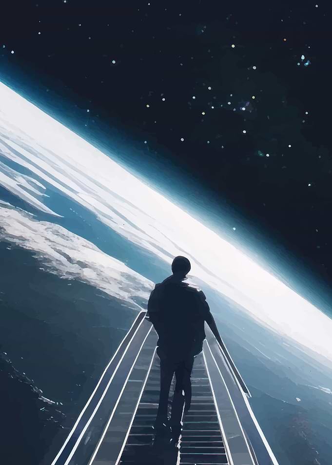 escalator in space