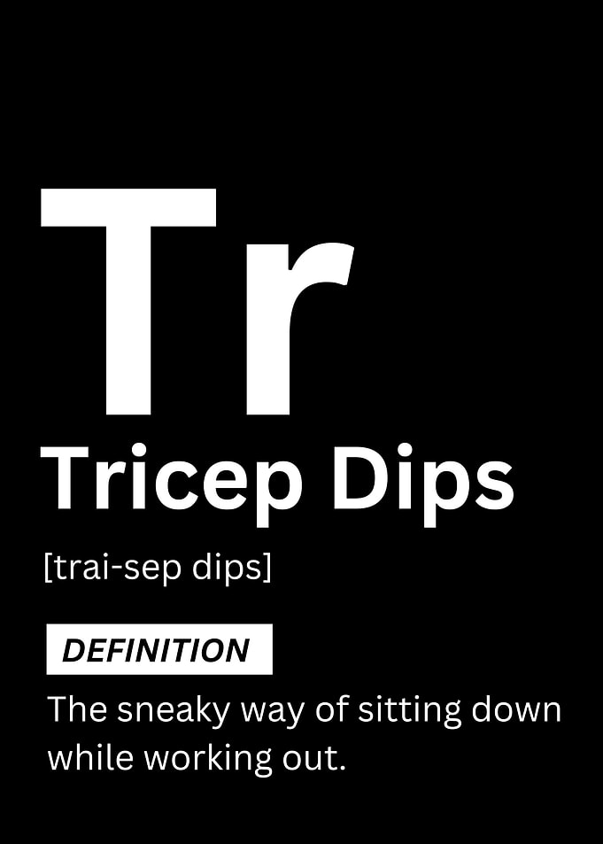 Trice Dips Gym Workout