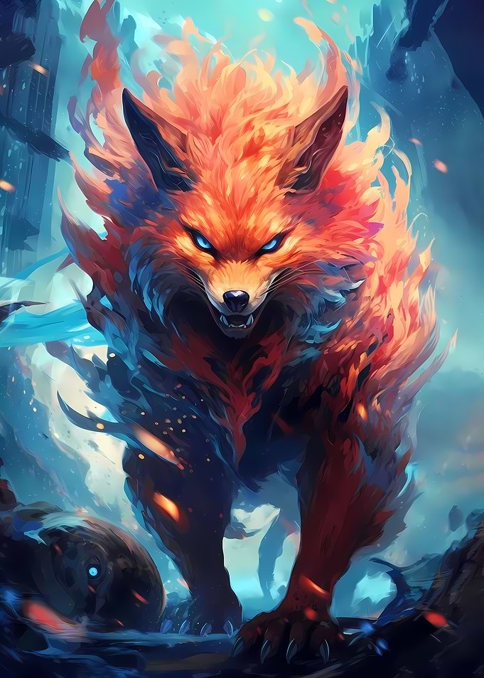 Fierce Fire Red Fox
