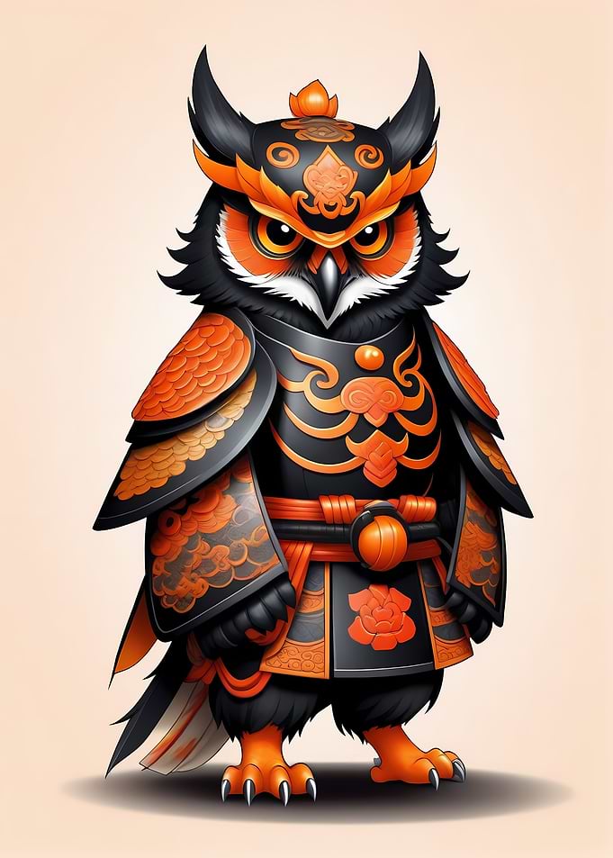 Samurai Mask Owl