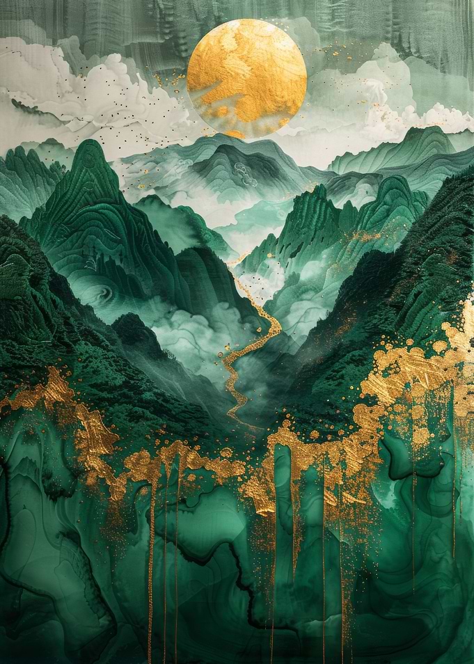 Landscape Green Gold