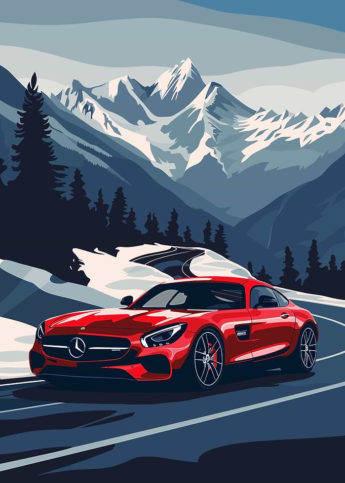 Minimal Mercedes AMG GT
