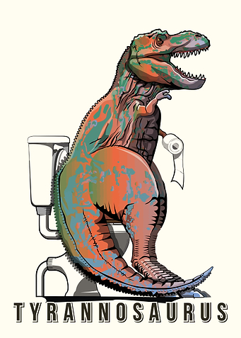Dinosaur Funny Toilet