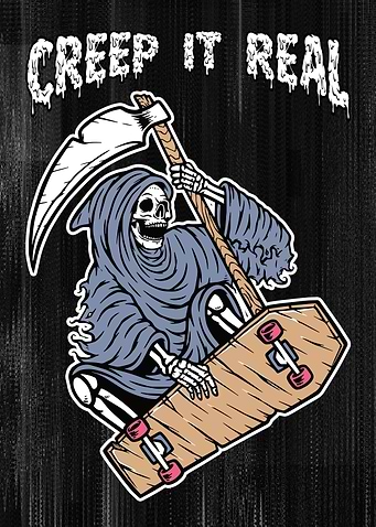 Skate reaper skeleton