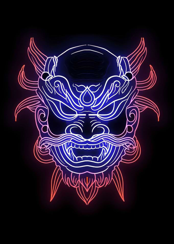 Oni Japan Neon