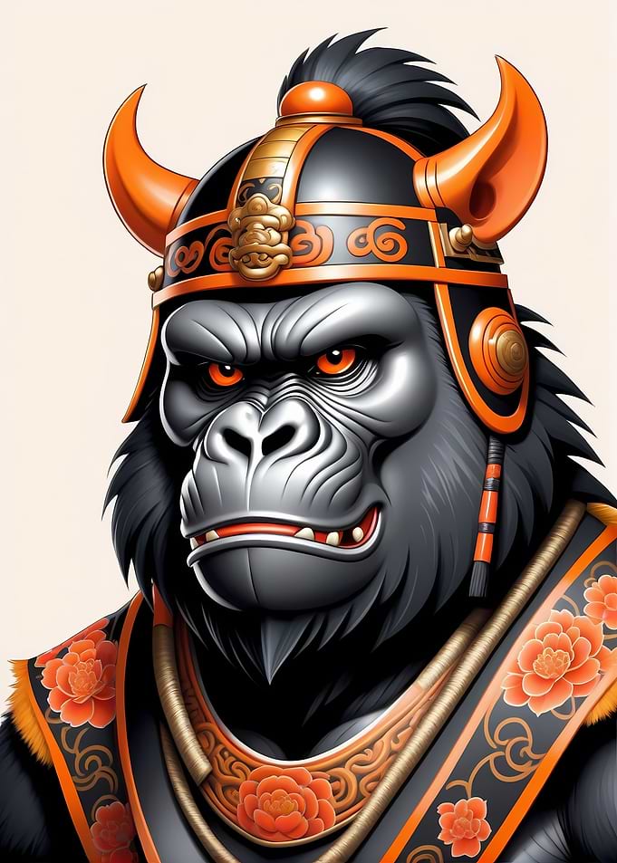 Samurai Mask Gorilla
