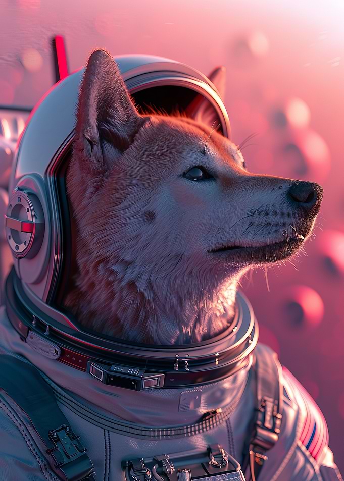 Kishu Ken Astronaut