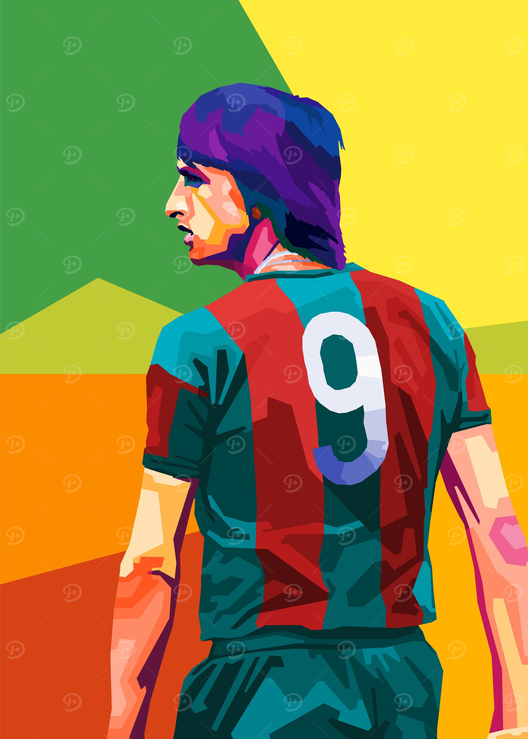 Johan Cruyff Wpap Pop Art