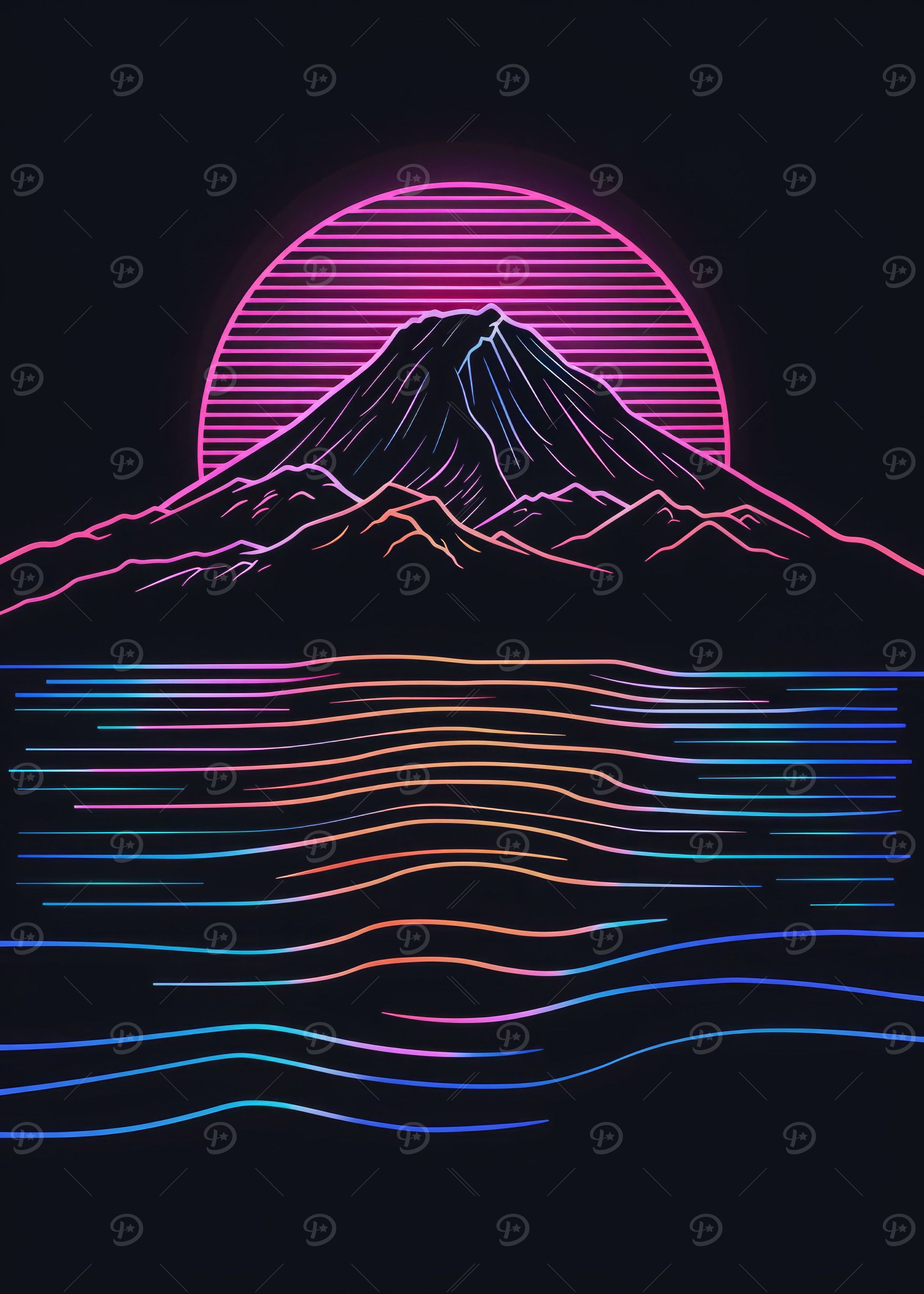 Japan Retro Dark Neon