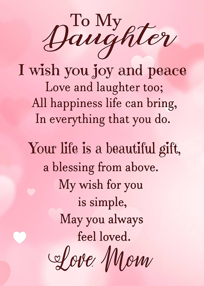 To My Daughter