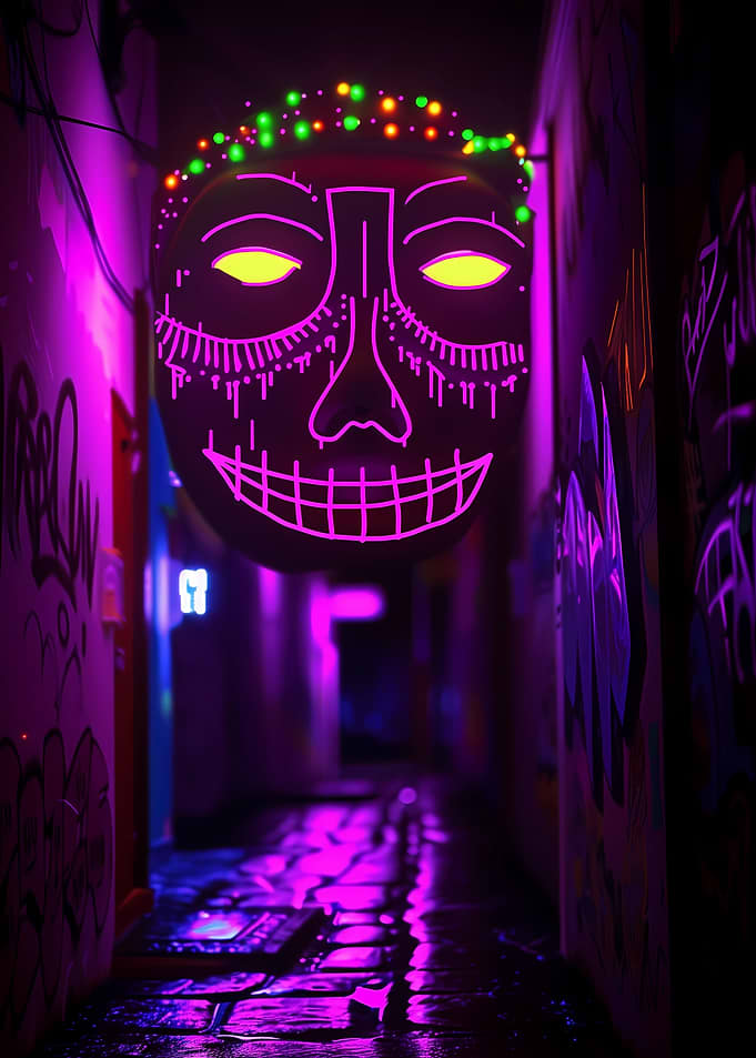 Neon Face 6