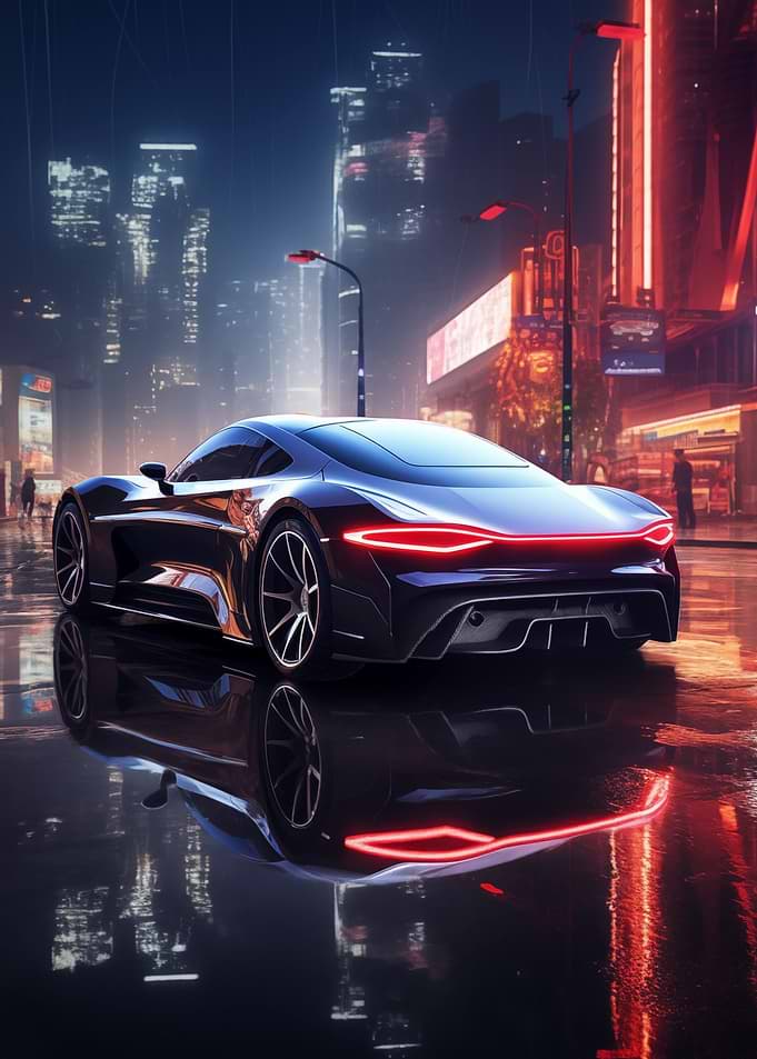 Tuned Cyberpunk Car
