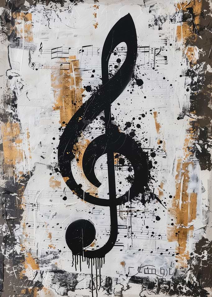Grunge Clef Symbol