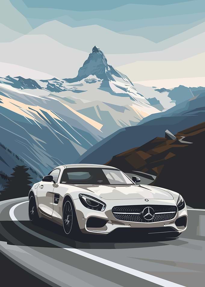 Minimal Mercedes AMG GT