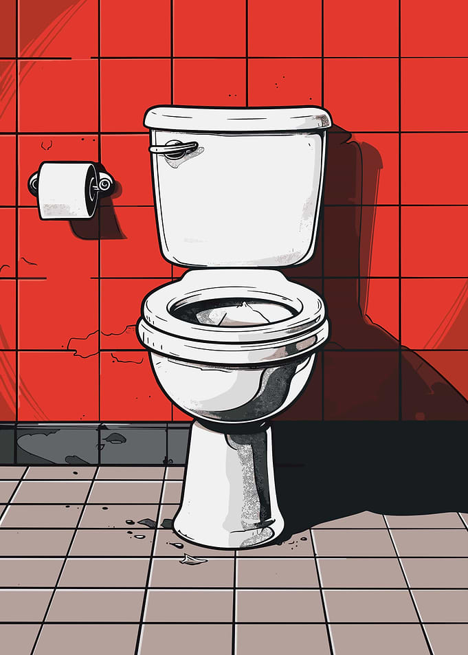 Funny Toilet Pop Art House