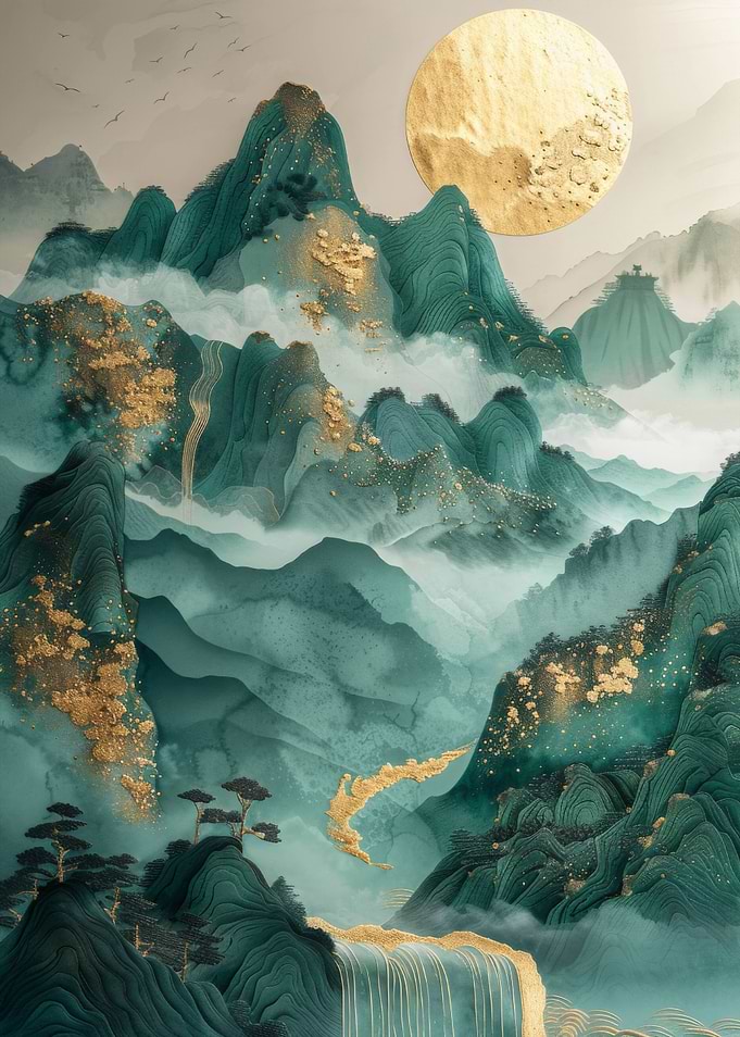 Nature Green Gold Decor