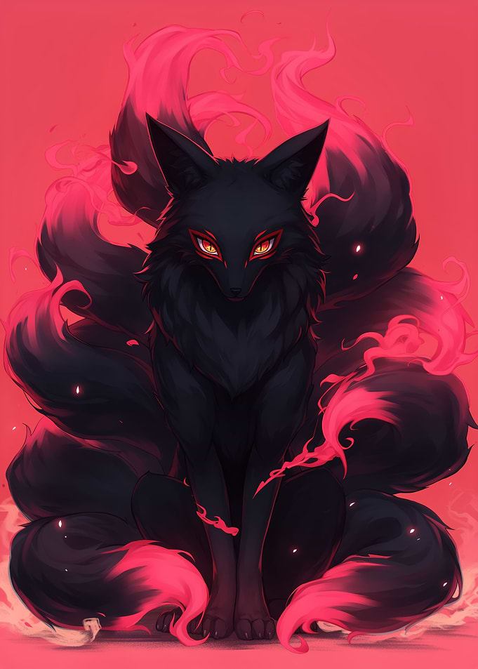 Neon Mystic Kitsune Anime