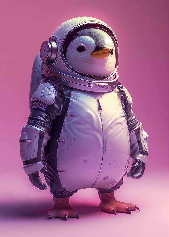 Penguin Astronaut Explorer