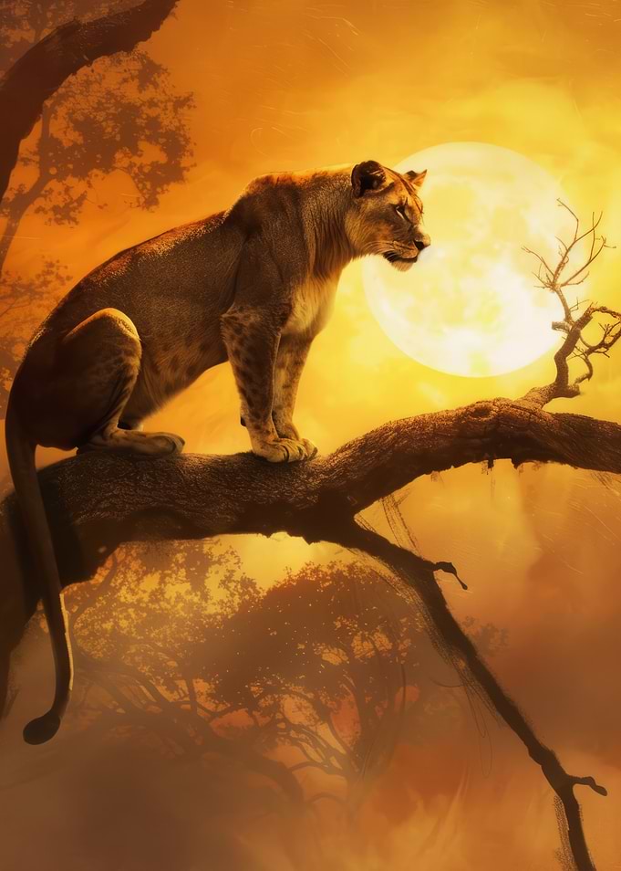Sunlit Lioness