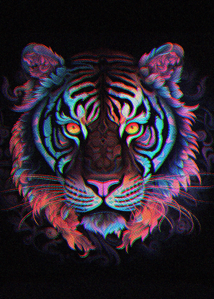 Art Face Tiger