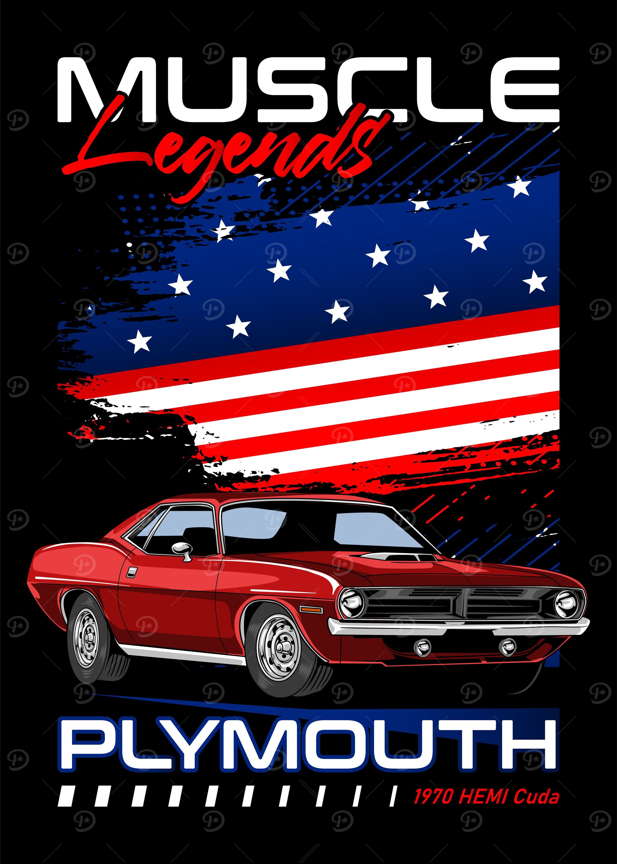 American Hemi Cuda Car