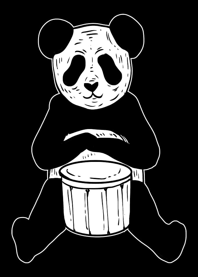 Panda Drummer Entertainer