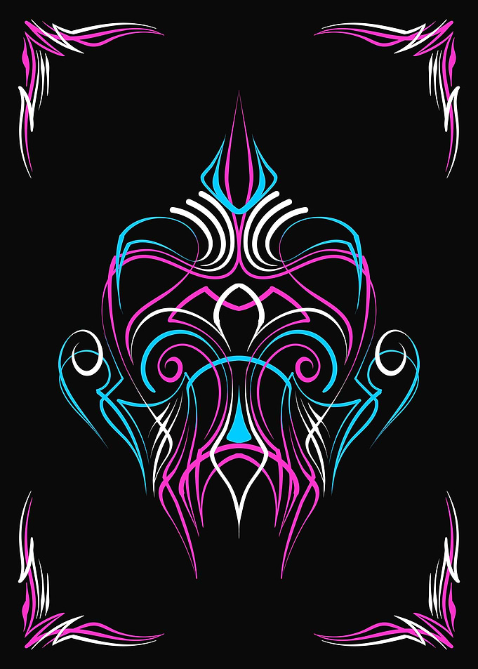 Retro Skull Pinstriping