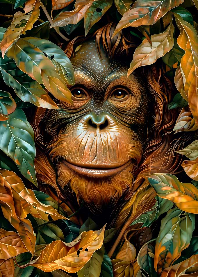 Orangutan in the Jungle