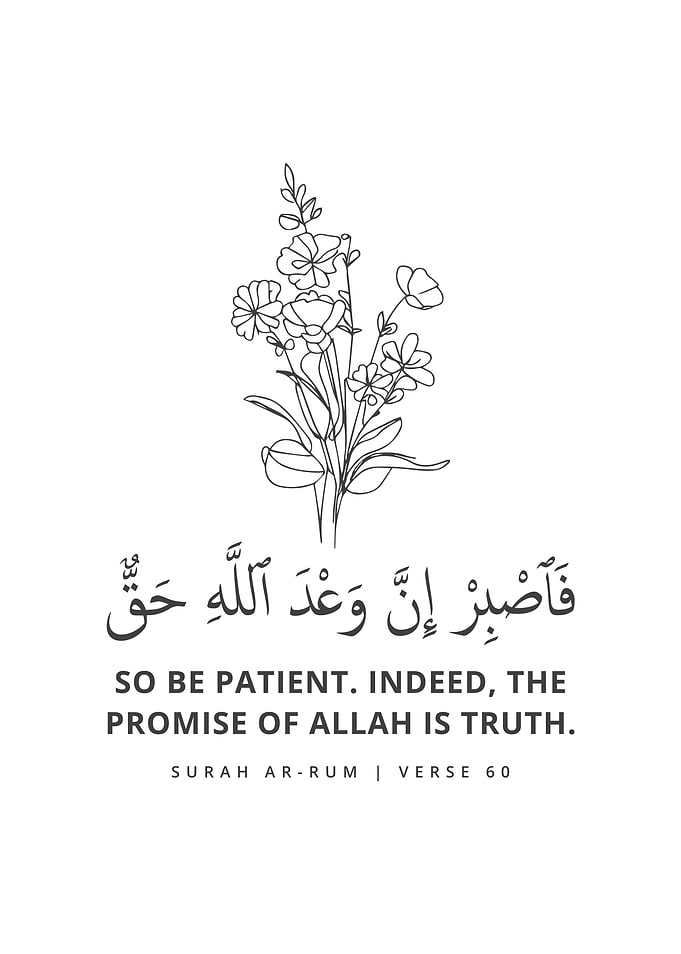 Surah Ar Rum Verse 60